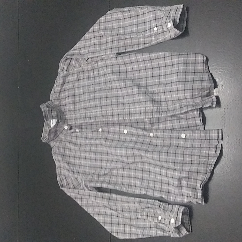 Old Navy Grey Button Down Kids XL